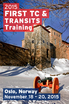 Oslo 2015 FIRST TC and TRANSITS Training
