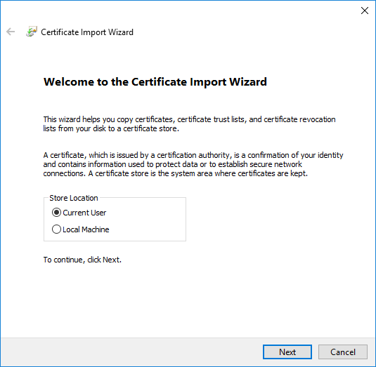 FIRST CA X509 Client Certificate Installation
